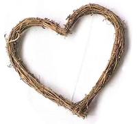 Grapevine wreath, hoop, wreath ring, willow wreath, heart-shaped grapevine wreath, country wedding jewelry, wreath accessories, 10 cm wall garden holi