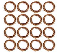 Grapevine Wreath Set, Marrywindix 16 Pieces Natural Vine Branch Wreath Christmas DIY Rattan Wreath Garland for Christmas Holiday Craft Wedding Decor (4 in.)