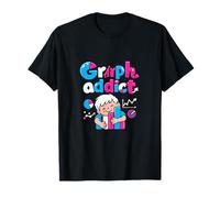 Graph Addict Data Science Bar Chart Hugging Design T-Shirt