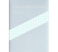 Graph Note Design Vol.25: 9 Squares/Inch,3lines/inch,100 pages (Large, 8.5 x 11)Graph Paper with three lines per inch on letter-sized paper.This ... paper has three aqua blue lines every inch.