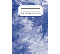 Graph Notebook: Blue Marbled: 6 x 9" 120 page, composition pad