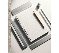 Graph Paper 4x4 Notebook: White Desk - Graph Paper Notebook 4x4 (4 Squares per Inch) - Ideal for Math, Engineering, Drawing, and More! No Spiral