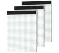Graph Paper 8.5 X 11, 3 Pack, 4x4 Quad Ruled, Grid Paper Pad 8-1/2" X 11", Grid Pad 8.5 X 11, Engineering Notebook, Easy Tears Off, White 70 Gsm