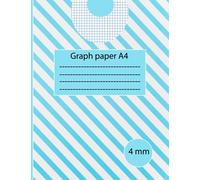 Graph paper A4 4mm: 4 mm (0.4 cm) Squared Ruled Paper Notebook for Mathematics, Science, Graph, Writing Pad 100 Pages A4