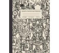 Graph Paper A4 Pad 1cm Squares - Designer Steampunk Antique Style: Squared Paper Notebook A4, Graph Pad, Grid Paper, Graph Notebook, For Mathematics ... College or Work, Squared Paper 110 Pages
