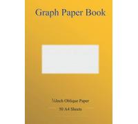 Graph Paper Book: ⅛ inch Oblique - 50 A4 Sheets