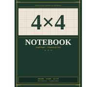 Graph Paper Composition Notebook 4x4: 120 Pages, 4 Squares Per Inch, 8.5 x 11, Black and White Interior