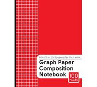 Graph Paper Composition Notebook | 5 Square Per Inch: 5x5 Grid Perfect for Math, Science, Engineering, Architecture, Map-Making, Design | 100 Pages (5x5 Graph Paper Notebooks)
