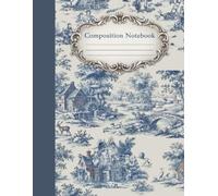 Graph Paper Composition Notebook Blue Cream Aesthetic Journal: Grid Paper Notebook, Quad Ruled, 100 Sheets Large 8.5 x 11 inches Pretty Vintage Retro, Teens and Women, university, work, & daily