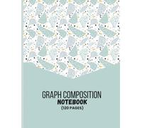 Graph Paper Composition Notebook: Green White Terrazzo Pattern: Quad Ruled | 120 Pages | 8.5 x 11" | Grid Paper Notebook