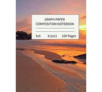 Graph Paper Composition Notebook:Grid Paper Notebook, 100 Sheets (Large, 8.5 x 11)
