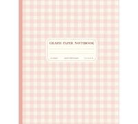 Graph Paper Composition Notebook: Pink Gingham Preppy Aesthetic Cover - Cute Pastel Grid Journal for College, School, Work & Notes, Stylish Notebook for Women, Girls & Teens