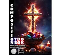 Graph Paper Composition Notebook Quad Ruled 5x5: 120 White Paper Grid Pages Gray 5 Squares per Inch 60 Sheets for School College Student Teacher Class ... 8.5”x11” Easter Rood Holy Lamb Christian.