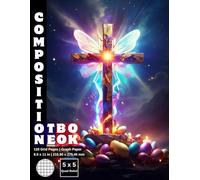 Graph Paper Composition Notebook Quad Ruled 5x5: 120 White Paper Grid Pages Gray 5 Squares per Inch 60 Sheets for School College Student Teacher Class ... Size 8.5”x11” Easter Cherub Christian Rood.