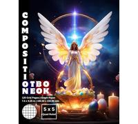 Graph Paper Composition Notebook Quad Ruled 5x5: 120 White Paper Grid Pages Gray 5 Squares per Inch 60 Sheets for School College Student Teacher Class ... 7.5”x9.25” Easter Holy Angel Cross Orthodox.