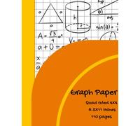 graph paper composition notebook quarter inch squares: 1/4 Squared Graphing Paper Blank Quad Ruled ,graph paper composition notebook for math and ... ,Squared Sheets for Graph math ,orange cover