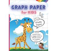 GRAPH PAPER for KIDS 1 inch squares "GULP Giraffe Paper?" "Not G-RAPH PAPER! It's GRAPH PAPER for DRAWING SHAPES and LEARNING MATH!" "OOPS" name:: ... giraffe and farting animal comic on cover