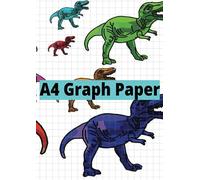 Graph Paper for Kids A4 Notebook. Quad Ruled 4x4 Grid Paper for Maths and Science