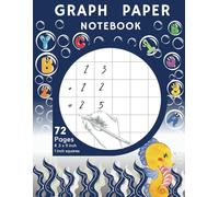 Graph Paper Notebook: 1 Inch Grid Notebook for Kids - Perfect for Math, Art, and Endless Fun - 1 Inch Square Graph Paper Notebook for Precision, Design, and Everyday Use