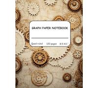 Graph Paper Notebook. 120 pages. 8.5 x 11 inches.: Engineering and Math graph paper composition pad. Great for calculations, multiplications, drawings, cross stitch patterns and many more.