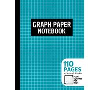 Graph Paper Notebook: 4 Squares Per Inch | 4x4 Graphing Grid Paper for Math, Science, Accounting, Engineering, Organic Chemistry Students | Large, 8.5x11 in | Teal (Graph Paper 4 Squares Per Inch)
