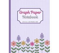 Graph Paper Notebook: 4x4 Quad Ruled | 130 Pages | Large 8.5" x 11" Grid Paper for Math, Drawing, and Notes