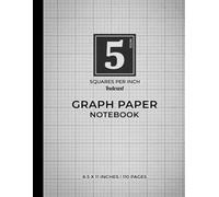 Graph Paper Notebook 5 Squares Per Inch - White Series Indexed Edition | Numbered Pages with Index: Organized 5x5 Grid | Indexed with Numbered Pages | Ideal for Math, Engineering, and Research Work