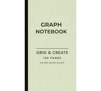 Graph Paper Notebook: 5x5 mm Grid | Cream Paper | 120 Pages | 4 × 7 Inch Pocket Sized Journal
