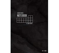 Graph Paper Notebook A4 1/2 Inch Squares: Marble Black, Smart Design, Large Grids, Numbered Pages, Composition Book Quad Ruled for Math / Handwriting Workbook for Kids (Graph Journals)