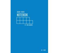 Graph Paper Notebook A5 1/2 Inch Squares: Blue, Medium Size, Quite Large Grids, Numbered Pages, Composition Book Quad Ruled for Math / Kids Handwriting Workbook (Graph Journals)