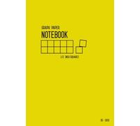 Graph Paper Notebook B5 1/2 Inch Squares: Yellow, Medium Size, 7x10, Quite Large Grids, Numbered Pages, Composition Book Quad Ruled for Math / Kids Handwriting Workbook (Graph Journals)