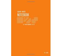 Graph Paper Notebook B5 1/5 Inch Squares: Orange, Medium, 5 Grids per Inch - 5x5, Numbered Pages, White Sheet, Soft Cover, Composition Book Quad Ruled for Math and Science (Graph Journals)