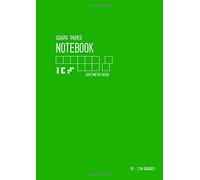 Graph Paper Notebook B5 1 cm Squares: Green, Medium, Smart Design, Centimeter Grids, Numbered Pages, Composition Book Quad Ruled for Math/Handwriting Workbook for Kids (Graph Journals)