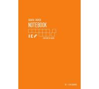 Graph Paper Notebook B5 1 cm Squares: Orange, Medium, Smart Design, Centimeter Grids, Numbered Pages, Composition Book Quad Ruled for Math/Handwriting Workbook for Kids (Graph Journals)