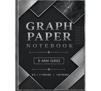 Graph Paper Notebook: Platinum Geometric Design: 5 mm Grid | 8.5 × 11 Inches | 120 Pages | Quad Ruled Notebook for Math, Engineering, Architecture, Drafting, STEM, and School