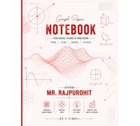 GRAPH PAPER NOTEBOOK.: Premium Red Square Grid Pages for Math, Engineering, Sketching & Technical Drawing