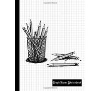 Graph Paper Sketchbook: A Large Graphing Paper Sketchbook for Drawing , Design or Handlettering|This Blank Sketch Block For Beginner Artists and ... Quad Ruled|Glossy Cover Design