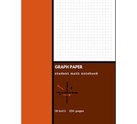graph paper student math notebook (8.5x11) 100 pages: spiral cute cover large (8.5x11) inch,white paper gray lines thick 100 pages and cheap,for ... for math,college,interactive math,composition