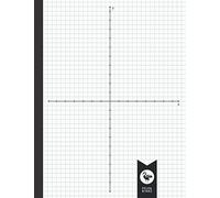 Graph Paper With X and Y Axis: Notebook | Exercise Book | 8.5" x 11" | 110 Pages - 55 Sheets | Quad Paper 4 Squares per Inch | With XY Coordinate System