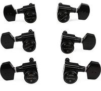 Graph Tech PRL-8311-B0 Ratio 3+3 Electric Guitar Locking Machine Heads - Contemporary Style/Black Finish