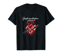 Graph Visualization at Heart Data Science Candlestick T-Shirt
