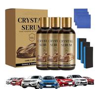 Graphene Ceramic Coating for Cars - 100ml 9H Nanotechnology Paint Protection Kit, Advanced Crystal Serum for High Gloss Shine & Hydrophobic Water Beading, Professional Auto Detailing (3Pcs)