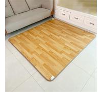 Graphene Electric Heated Rug Floor Carpet, Heated Area Rug Heater Floor Mat with Timer, Floor Heating Mat Fast Heating Foot Warmer Indoor Space Heater for Living Room Bedroom Office,A,50*200cm