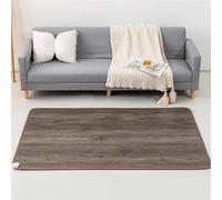 Graphene Electric Heating Carpet, Heated Floor Carpet, Indoor Floor Heating Mat Foot Warmer, Portable Heated Floor Mat for Yoga, Heated Rug, Suitable for RV Living Room Bedroom(A,200*400cm)