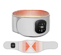 Graphene Heating Belt, Heating + Vibration + Air Pressure + Massage Belt, Wireless Massage Belt, 40-70 ℃ Six-Speed Temperature, Led Touch Screen, Relieve Lower Back Pain Grey