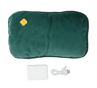 Graphene Heating Hand Warmer Intelligent Constant Temperature Hand Heater USB Charging for Home Office Winter Use Portable Skin Friendly Polyethylene Material 529g 5000mAh Power (Verde)