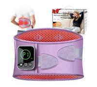 Graphene-Infused Cordless Heating Pad with Massager for Back, 5000mAh Rechargeable Portable Lower Back Massager with 3 Heat 3 Vibration with 20/30/40 mins Timer Options, Gifts for Women Men Mom Dad