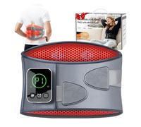 Graphene-Infused Cordless Heating Pad with Massager for Back, 5000mAh Rechargeable Portable Lower Back Massager with 3 Heat 3 Vibration with 20/30/40 mins Timer Options, Gifts for Women Men Mom Dad