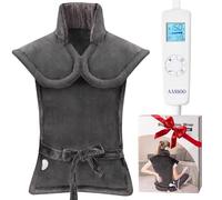 Graphene-Infused Heating Pad for Neck Shoulder and Back,Birthday Gifts for Women Men Dad, Weighted Electric Neck Shoulders Heat Pad for Pain Relief, 24"x33", ETL Certified