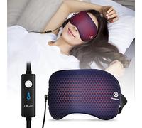 GRAPHENE TIMES Heated Eye Mask, USB Eye Mask for Dry Eyes with 3 Levels Temperature Control, Warm Eye Compress Heating Pad for Sleep, Dry Eyes, Blepharitis, Dark Circles, MGD, Stye Eyes and Puffy Eyes